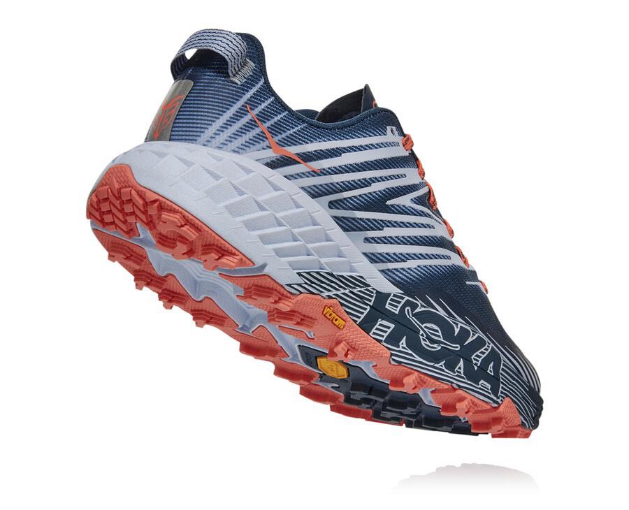 Hoka One One Trailove Tenisky Damske Námornícka Modrá/Biele - Speedgoat 4 - 35286-FAYJ